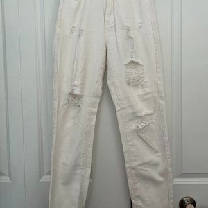 High Waisted Straight-Leg Jeans